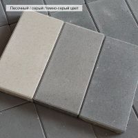 Тротуарная плитка Нобетек Прямоугольник 5П8ф Темно-серая